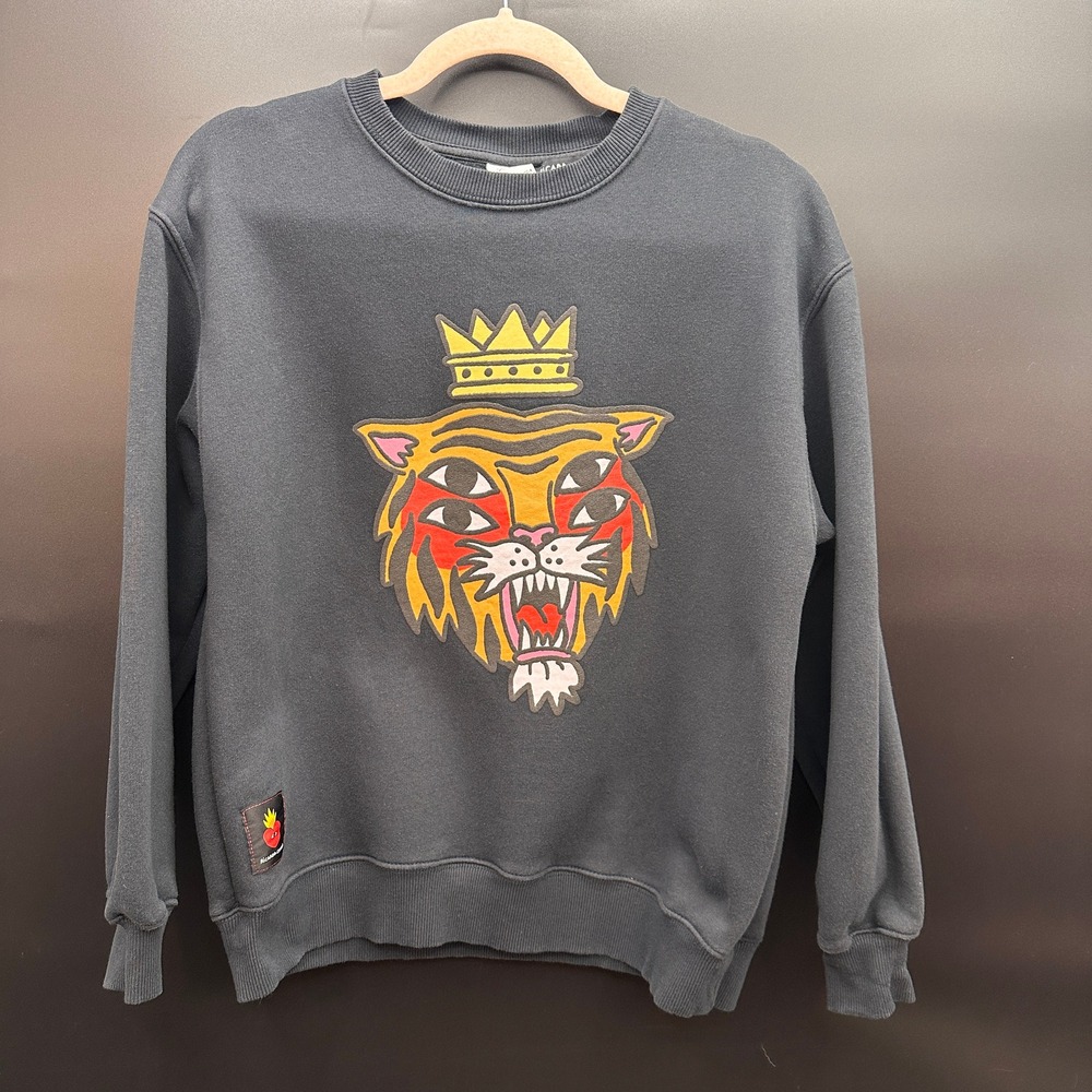 Zara Kids Ricardo Cavolo Tiger King Graphic Sweatshirt Size 13-14 Streetwear